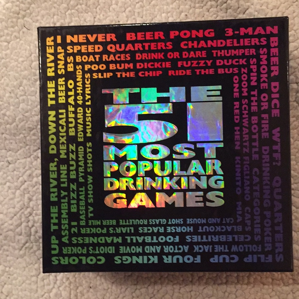 NWOT, A set of popular party drinking games